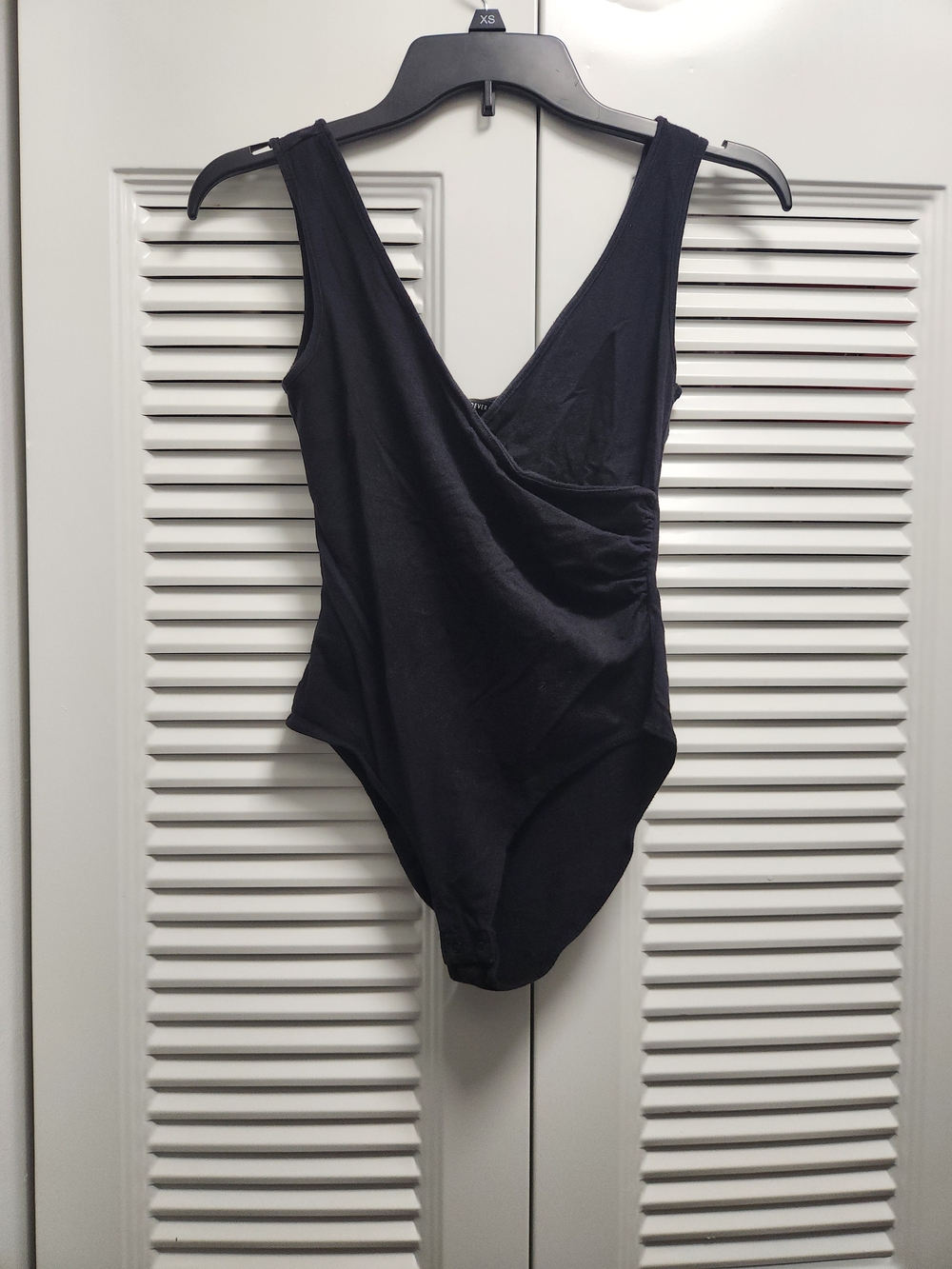 Forever 21 Black Sleeveless V-Neck Bodysuit